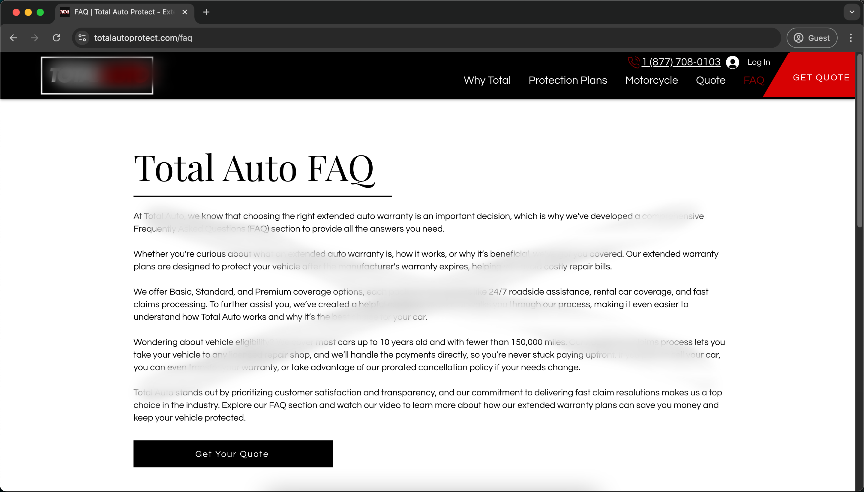 Total Auto Protect FAQ
