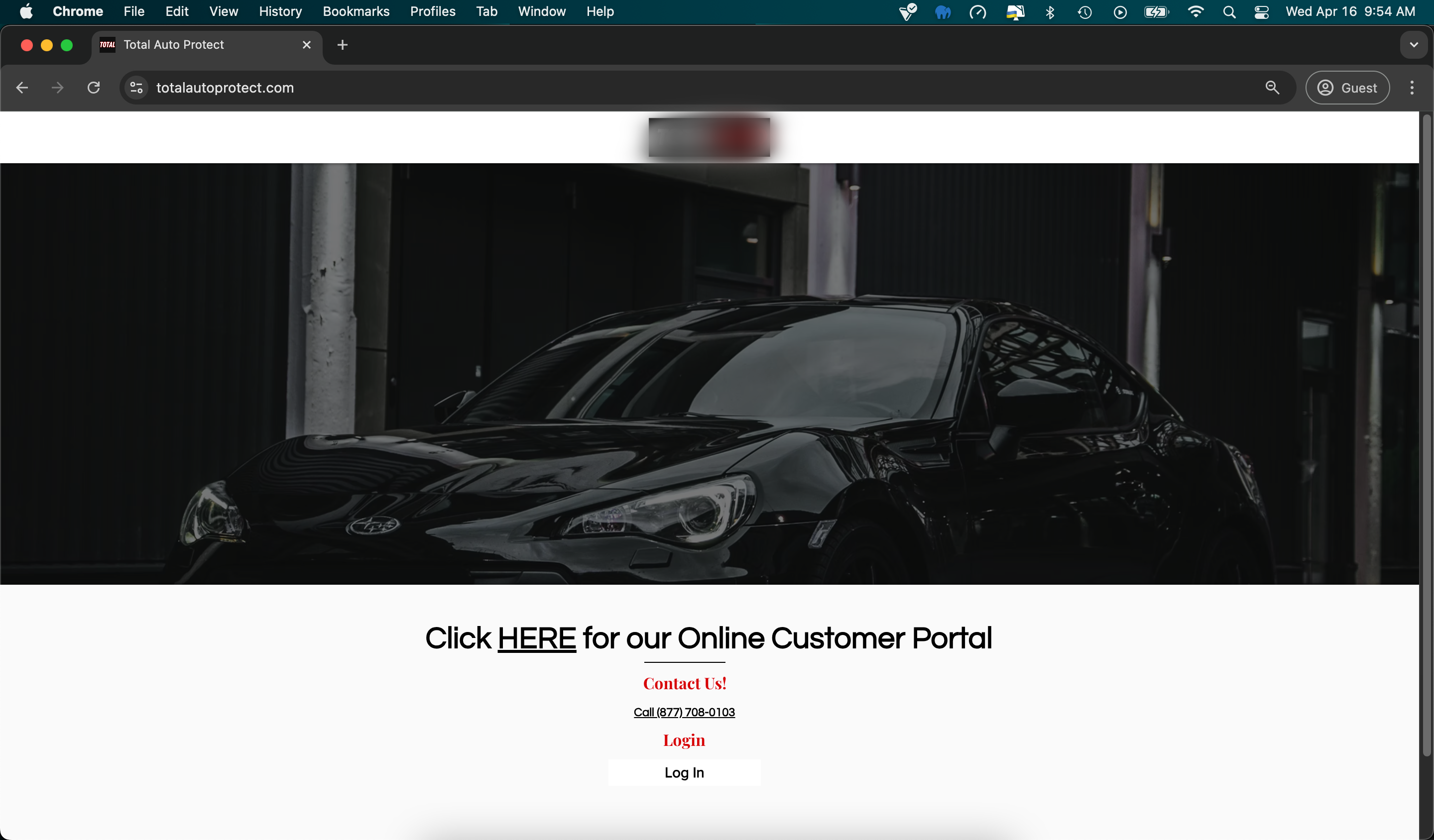 Total Auto Protect Single Page