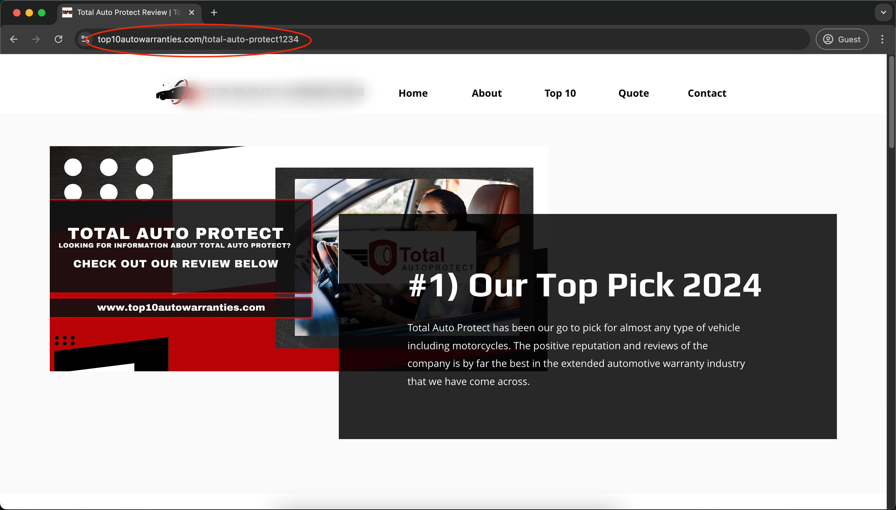 TOP 10 Auto Warranties Total Auto Protect Feature 2024
