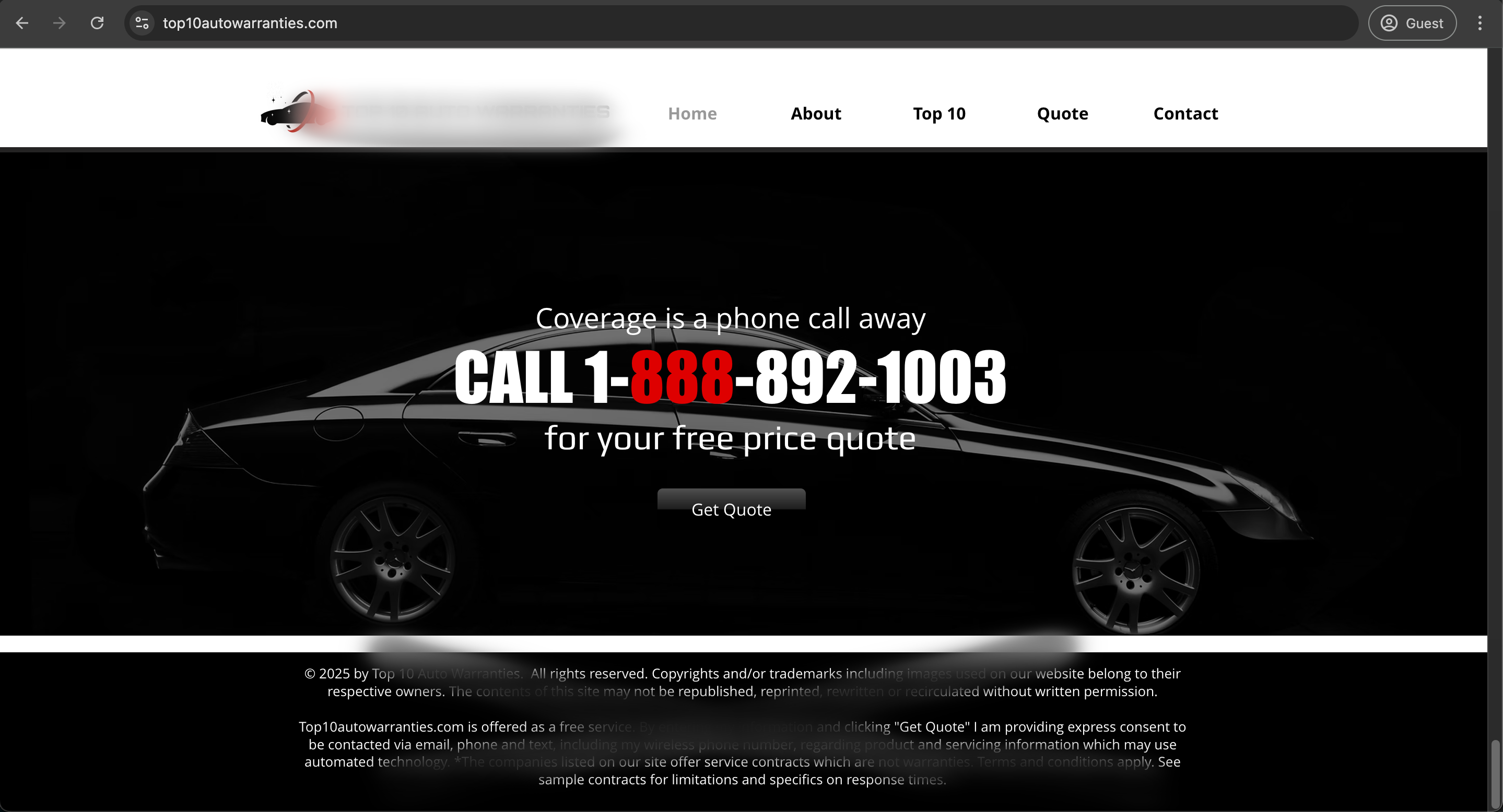 TOP 10 Auto Warranties Home