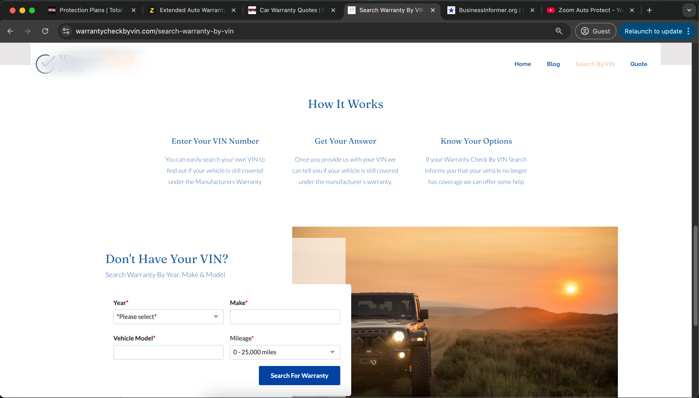 Warranty Check By Vin How It Works